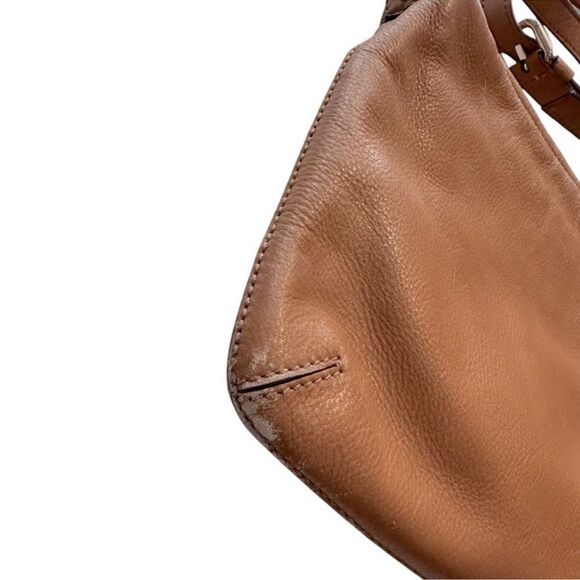 Vintage Kate Spade Tan Pebbled Leather Crossbody Bag - Picture 3 of 12